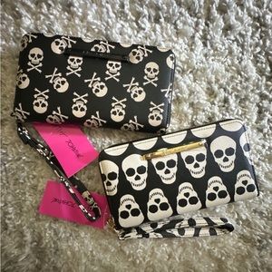 betsey johnson skull wallet bundle!